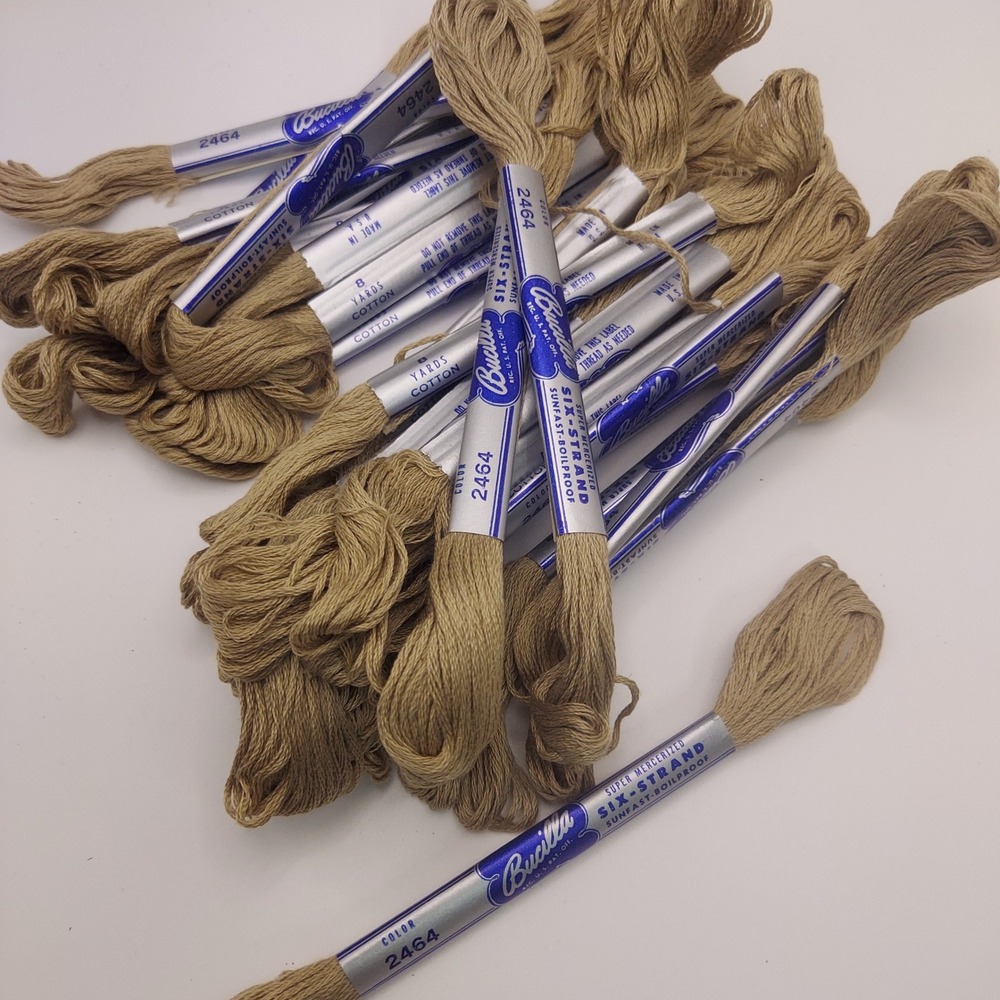 Bucilla Six Strand Cotton Embroidery Floss Thread Color 2464 Lot of‎ 111 Skeins